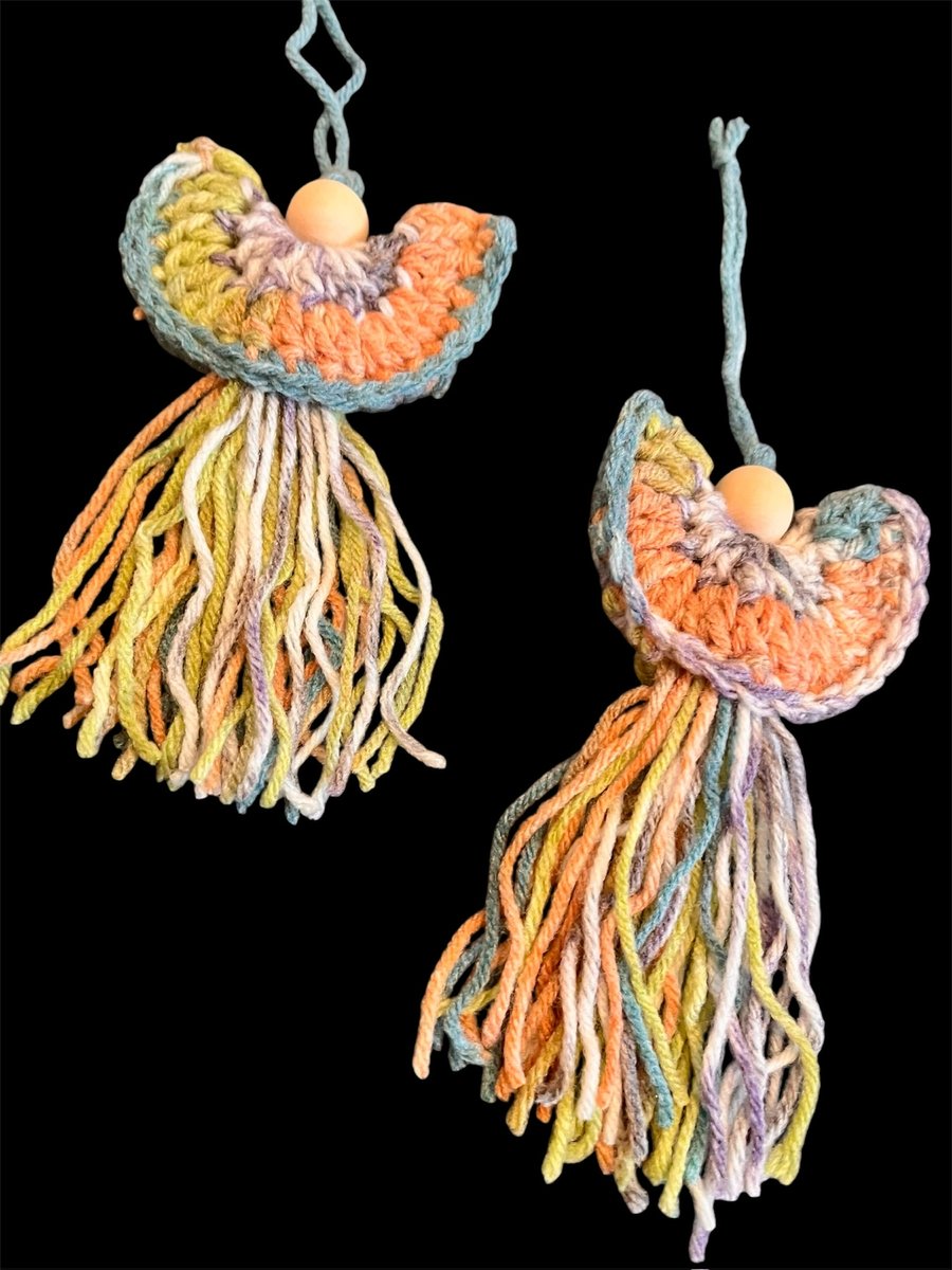 Autumnal Angels, Autumn Angels, Boho Angels, Burnt Orange Angels, Set of Angels