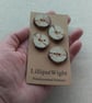Four Beachcombed Buttons, driftwood disk buttons - Image 6