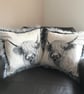 High Land Cow print faux fur cushions with Duck Feather square Pad  - Image 4