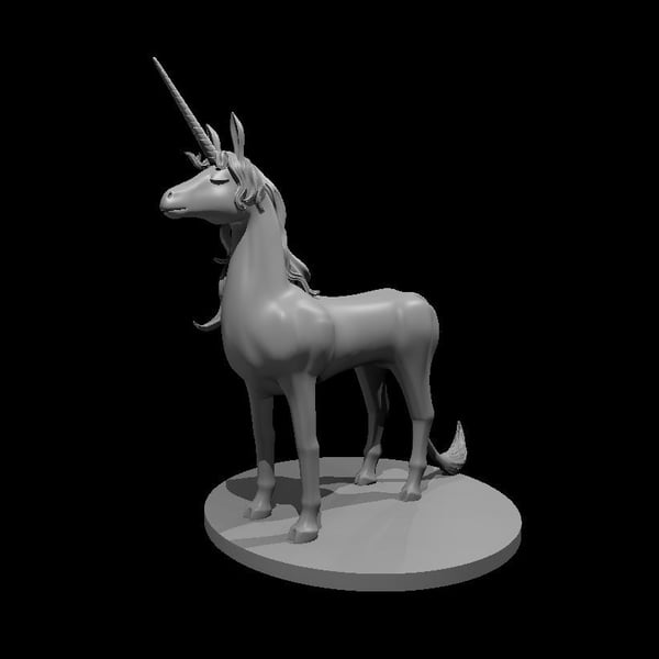 Unicorn - 3D Printed Resin DnD Pathfinder Figur... - Folksy