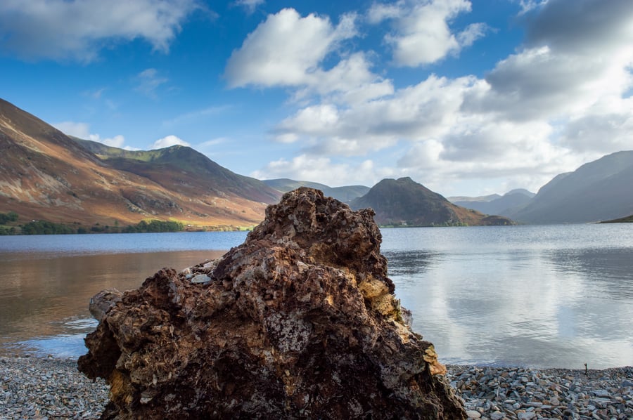 Lake District Birthday Card - Crummock Water Greetings Card