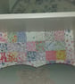 Wooden Wall Shelf Storage Made Using Cath Kidston Rare Vintage Patchwork Design  - Image 6