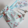 Bicycle Earrings with Bicycle Gift Bag and Gift Label. % to Ukraine