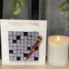 Stunning Handmade Crossword Card