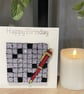 Stunning Handmade Crossword Card