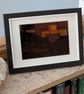 Nightscape Negative Collage, Framed - Image 1