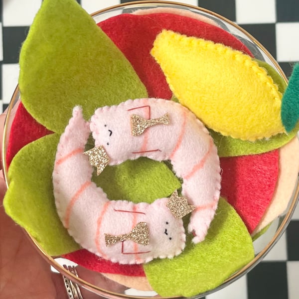 Prawn cocktail, shrimp cocktail, cute prawne decor