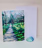 Hampton Court Daffodils – Blank Greeting Card - Spring Art Card - Image 1