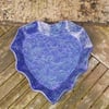 Large heart shaped dish in stoneware