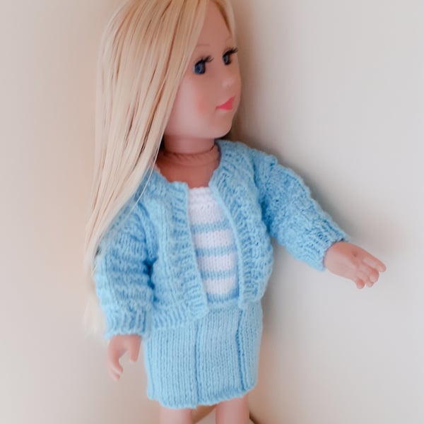 KNITTING PATTERN PDF Sherbet Cardigan for Doll