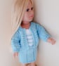 KNITTING PATTERN PDF Sherbet Cardigan for Doll - Image 1