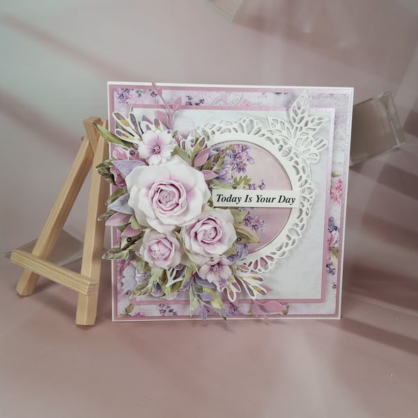 Handmade Floral Card (67) Boxed Gift