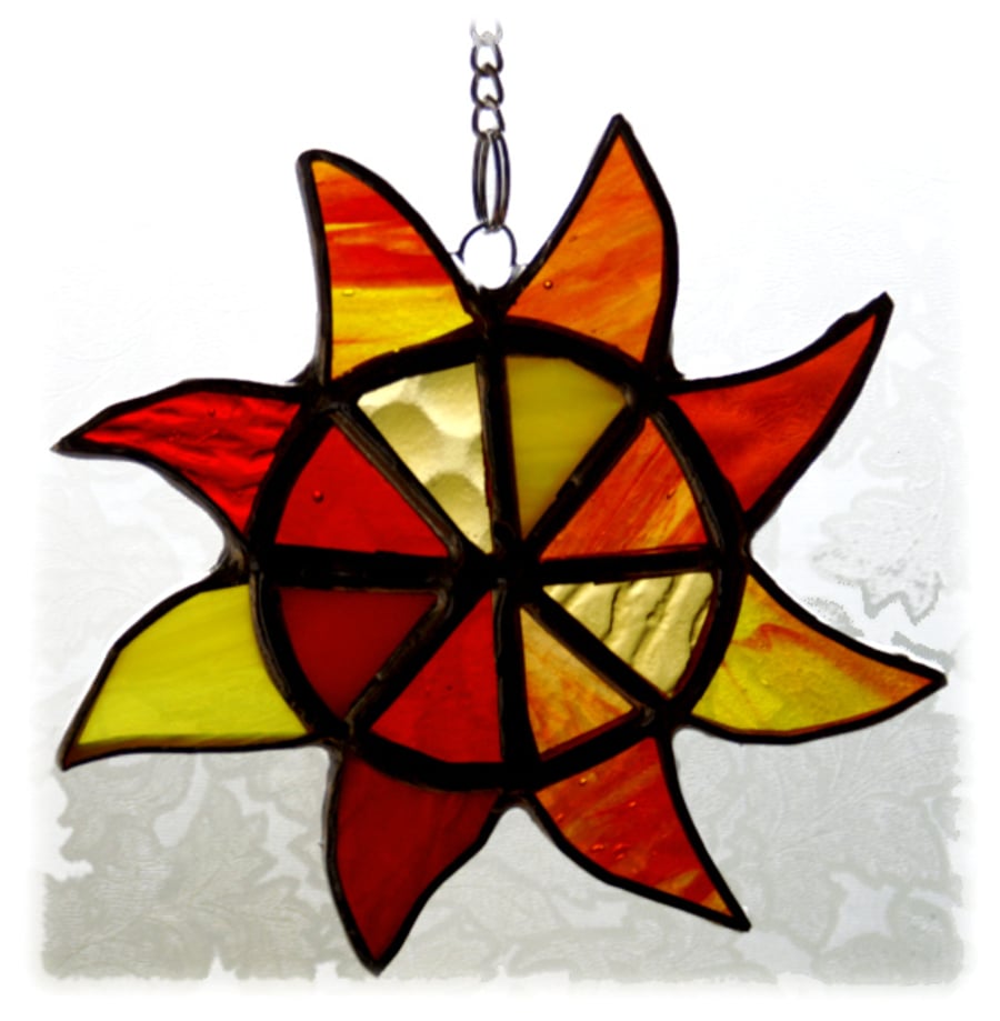 Sun Suncatcher Stained Glass Handmade Sunshine