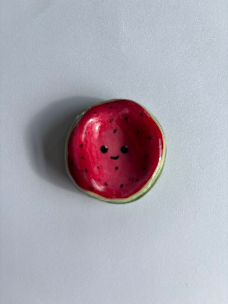 Watermelon worry stone