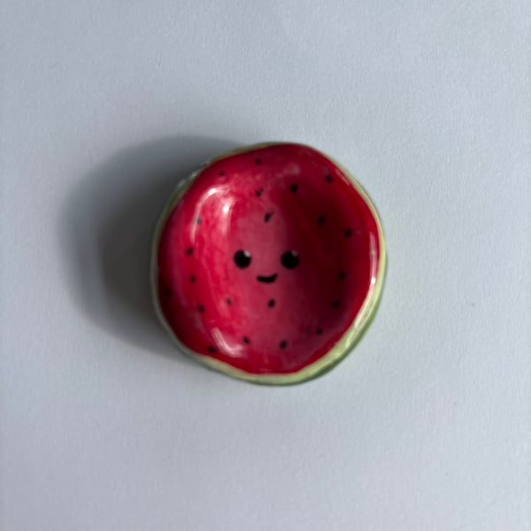 Watermelon worry stone