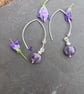 Silver amethyst earrings - Image 4