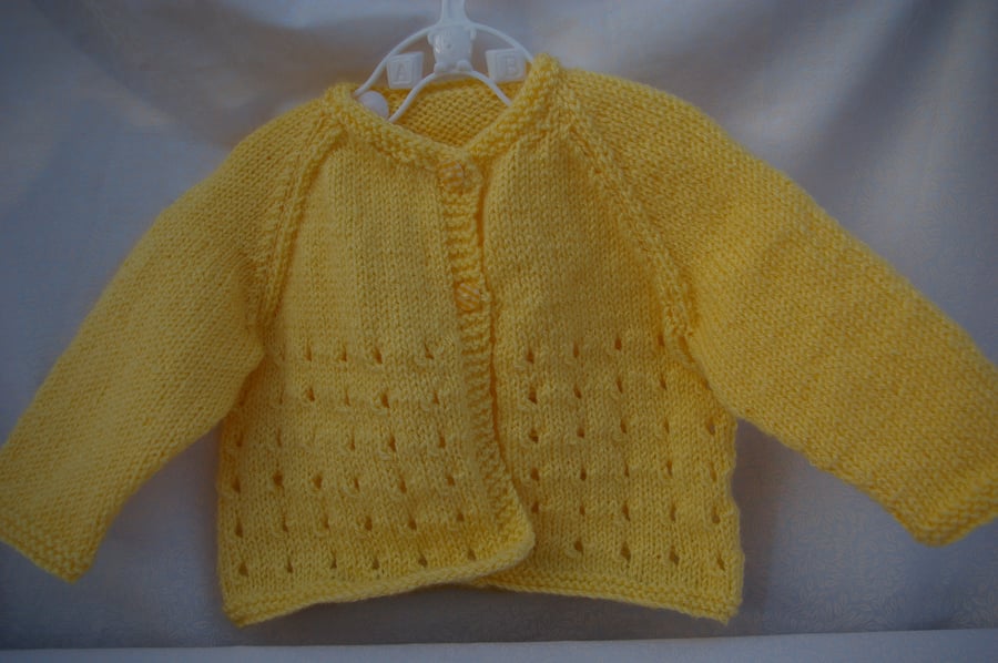 Knitting Pattern Jessilyn Baby Girl Cardigan