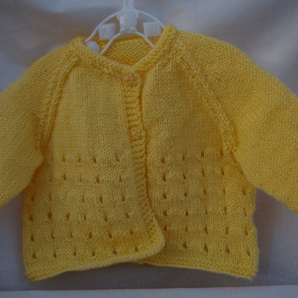 Knitting Pattern Jessilyn Baby Girl Cardigan