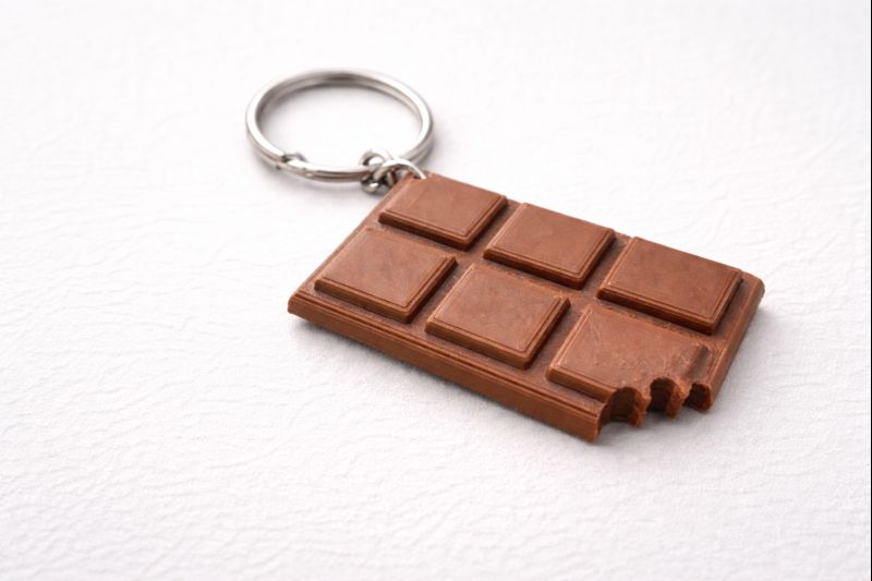 Chocolate Bar Keychain - Any 3 keychains for 5 - See our bundle listing