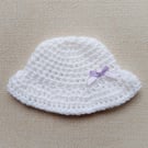 CROCHET PATTERN PDF Little White Baby Hats