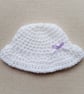 CROCHET PATTERN PDF Little White Baby Hats