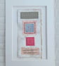 Colourful Combinations Grey Pink Handstitched Geometric Art Pictures - Image 10