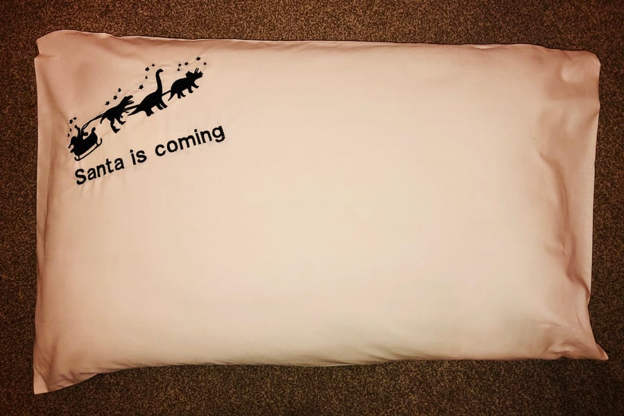 Christmas Santa is coming pillowcase