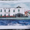 St Peter's Tavern pub watercolour print