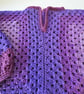 Kids crochet cropped hexi sweater - Image 2