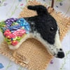 Needle Felted Whippet Lurcher Brooch