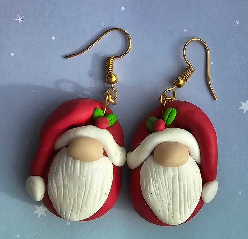 Santa Gonk Earrings