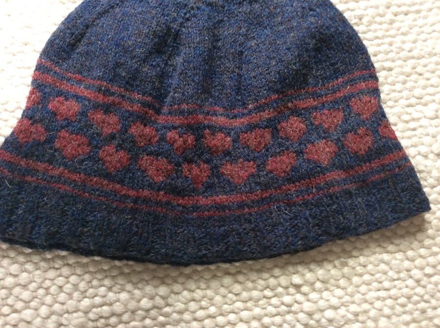 Heart beanie