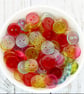11mm Clear Acrylic Buttons, Pack of 50  Mixed Colour Buttons - Image 2