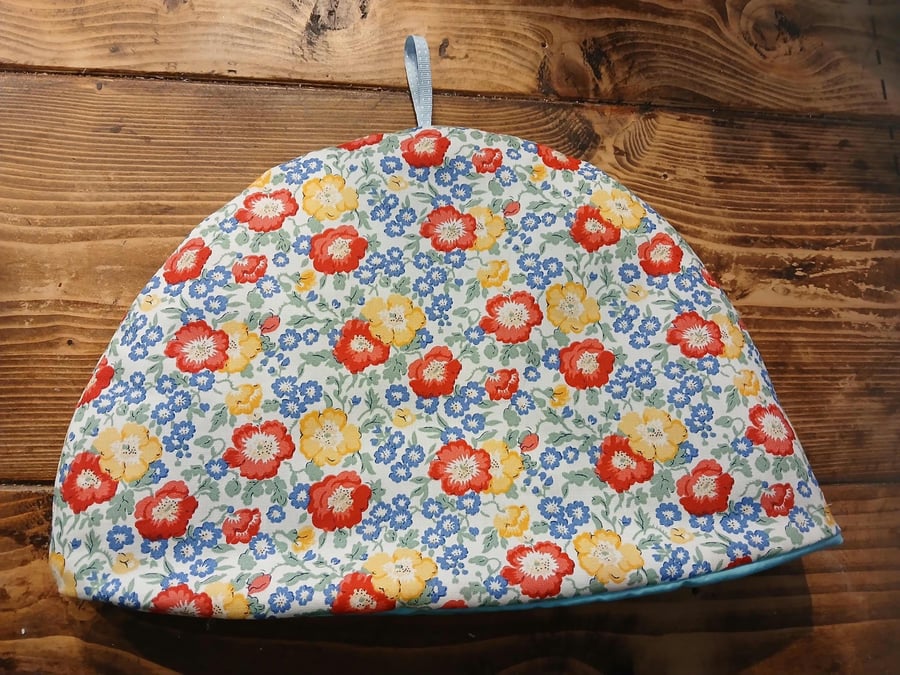 Handmade Coastal Flowers Tea Cosy