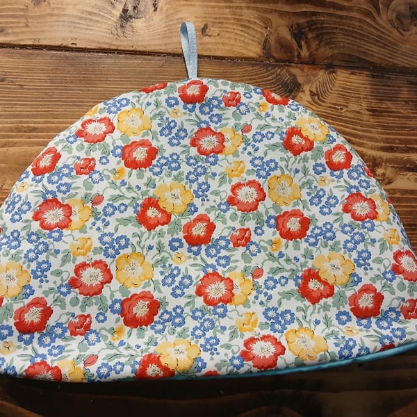 Handmade Coastal Flowers Tea Cosy
