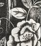 Floral mug original black ink drawing  - Image 2