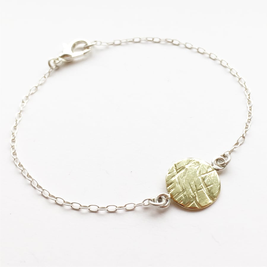 Meadow bracelet Sterling silver and brass