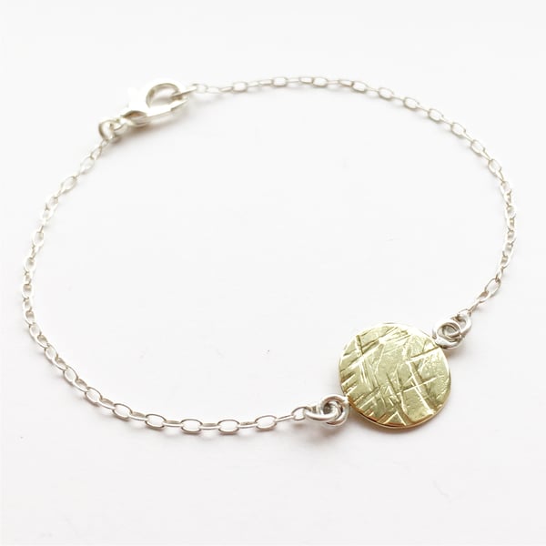 Meadow bracelet Sterling silver and brass