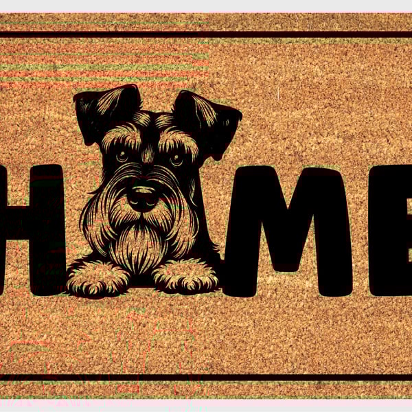 Standard Schnauzer Home Door Mat No.1 - Schnauzer Welcome Mat - 3 Sizes