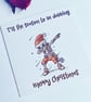 Personalised Dabbing Skeleton Christmas Card - Image 2
