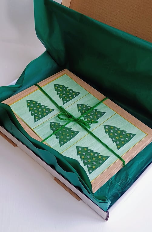 Christmas Cards - pack of 4 - Christmas Trees