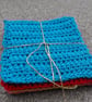 Set of 4 crocheted coasters - Image 4
