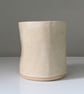Handmade small ceramic dimple mug, cream handleless mug - Image 7