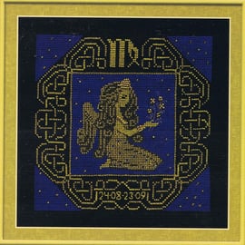 Zodiac Sign Virgo Counted Cross Stitch Kit Riolis