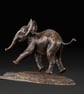 Foundry Bronze Playing Baby Elephant Animal Statue Small Bronze Metal Sculpture  - Image 2