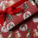 Guinea Pig Christmas Wrapping paper
