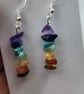 Chakra crystal beaded earrings - Image 10