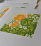 Tropaeolum - Nasturtium  Original Lino print - Limited edition. - Image 2