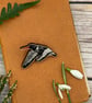 Oystercatcher Wooden Pin Badge