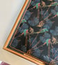 Dark Grey and Bronze botanical birds tray  - Image 3